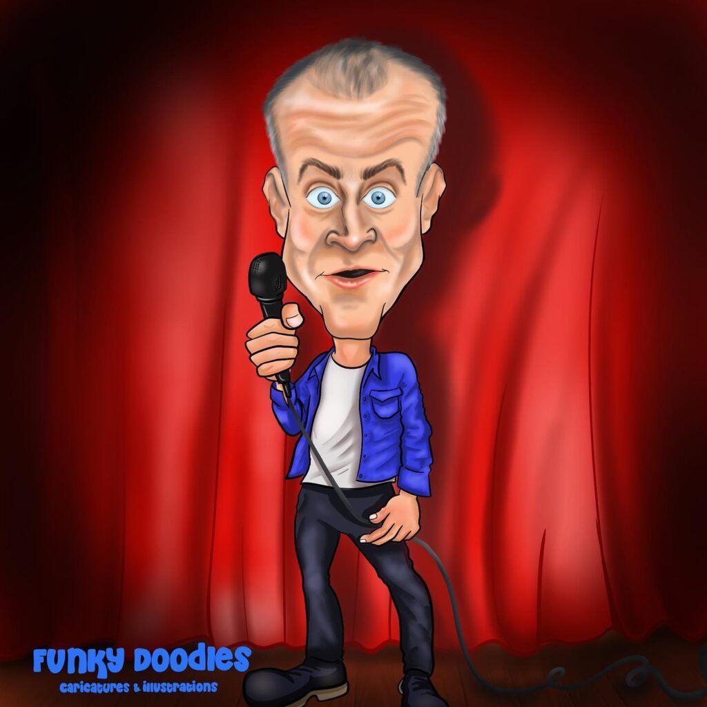 famous person caricature northern ireland jim mckeown