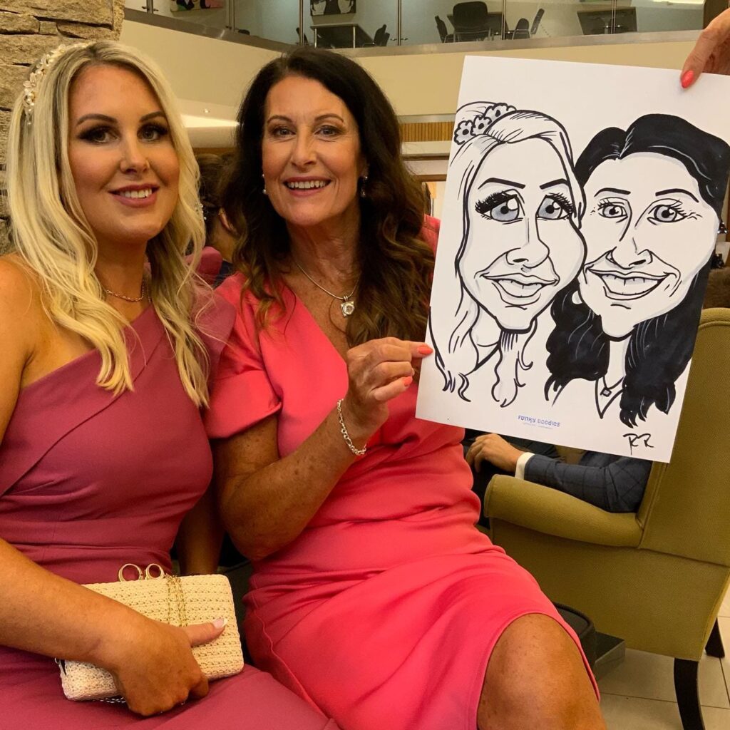 wedding caricature funky doodles gallery 12