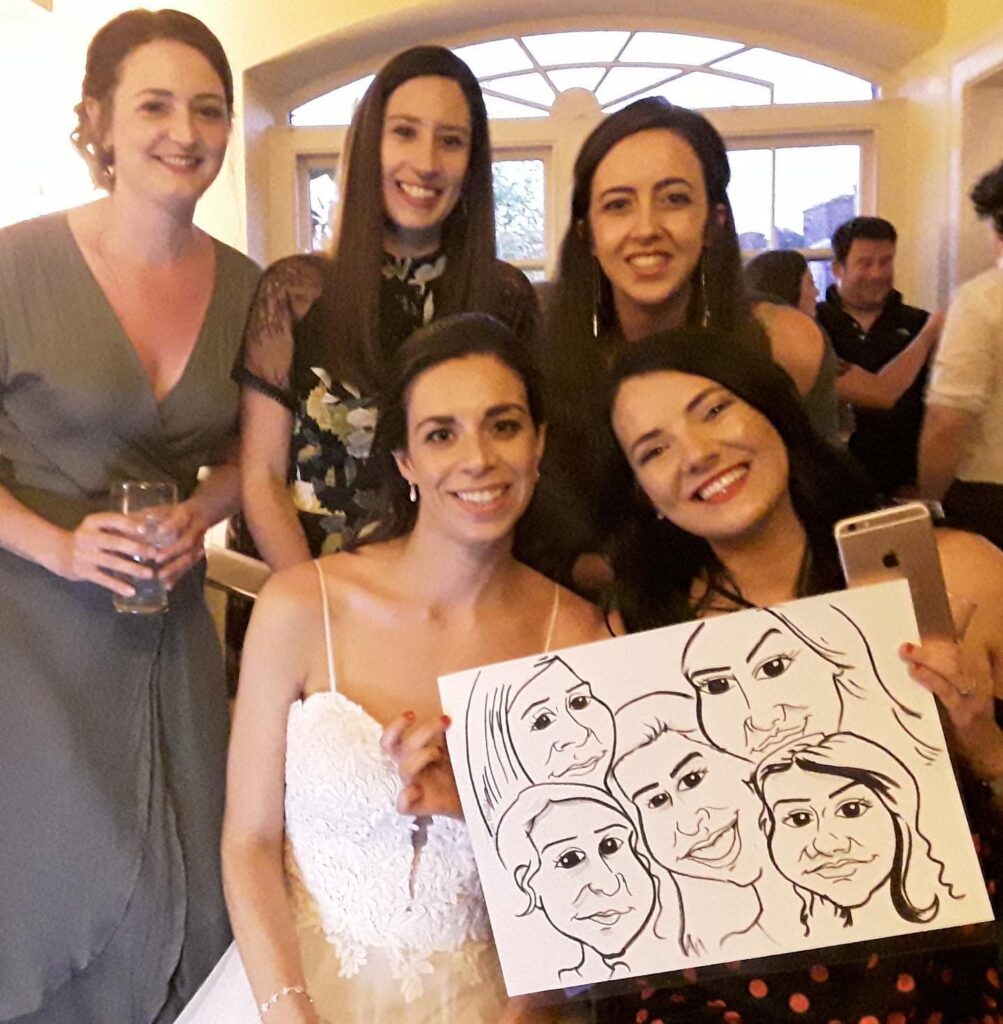 wedding caricature funky doodles gallery 2